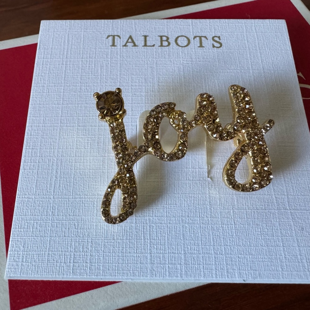 Talbots | 💛 Gold JOY Brooch💛